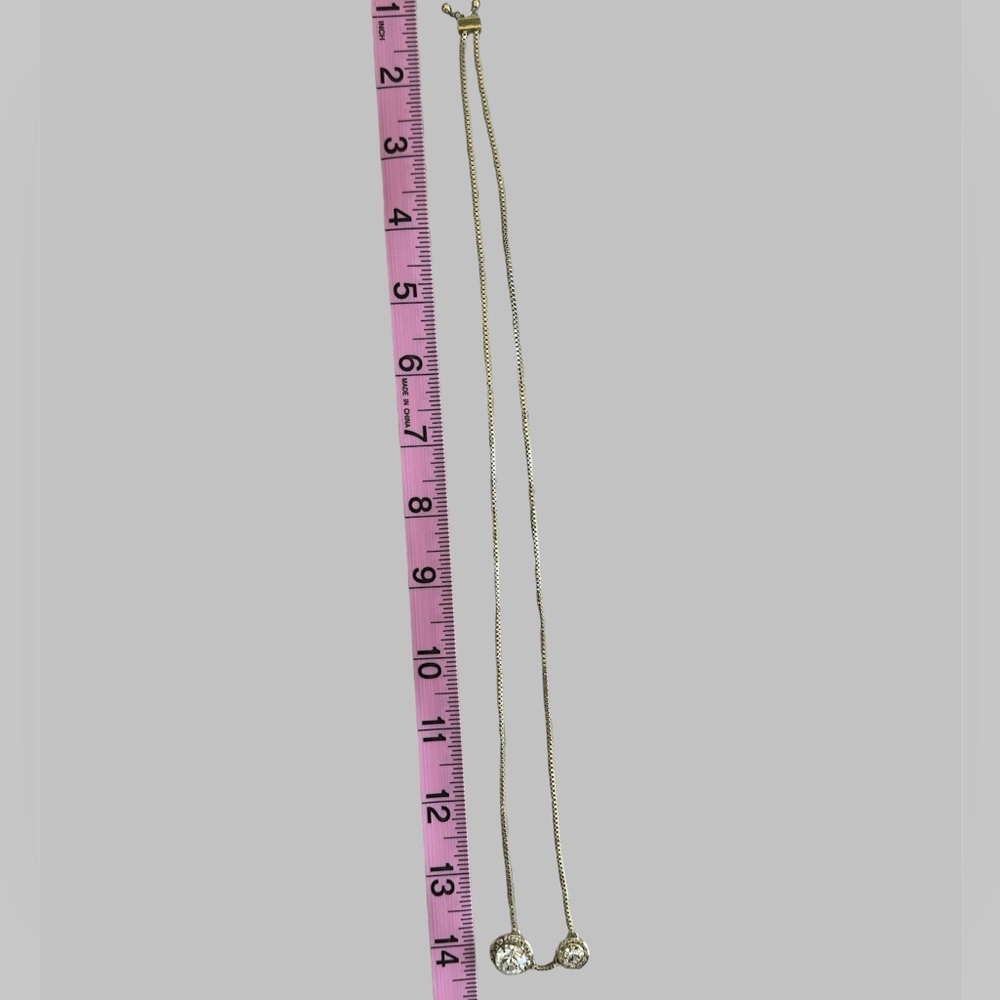 Sorrelli Dua Adjustable Choker Necklace Bright Gold Tone Finish with Crystal - Picture 5 of 5